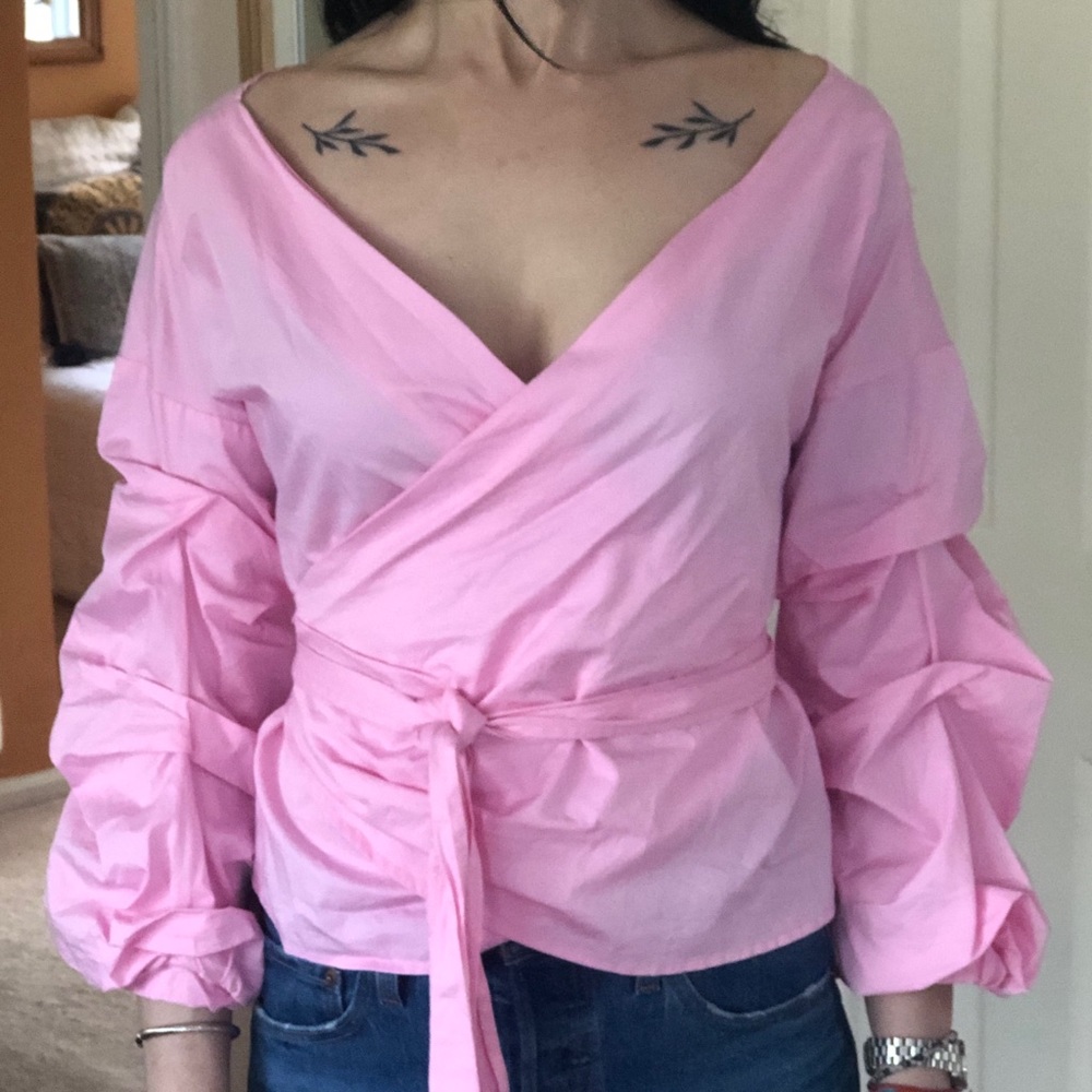 NWOT Michael Kors Wrap Top